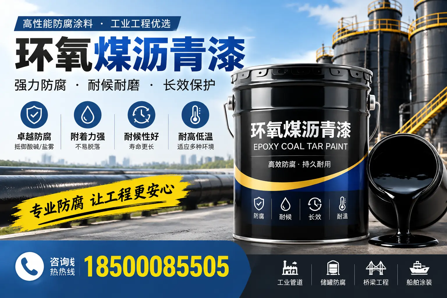 环氧煤沥青漆的施工方法与注意事项，确保在儋州顺利完成